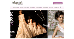 Desktop Screenshot of alegriasbrides.com